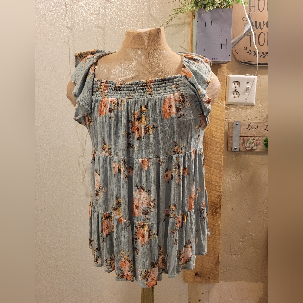 Boho Floral Top